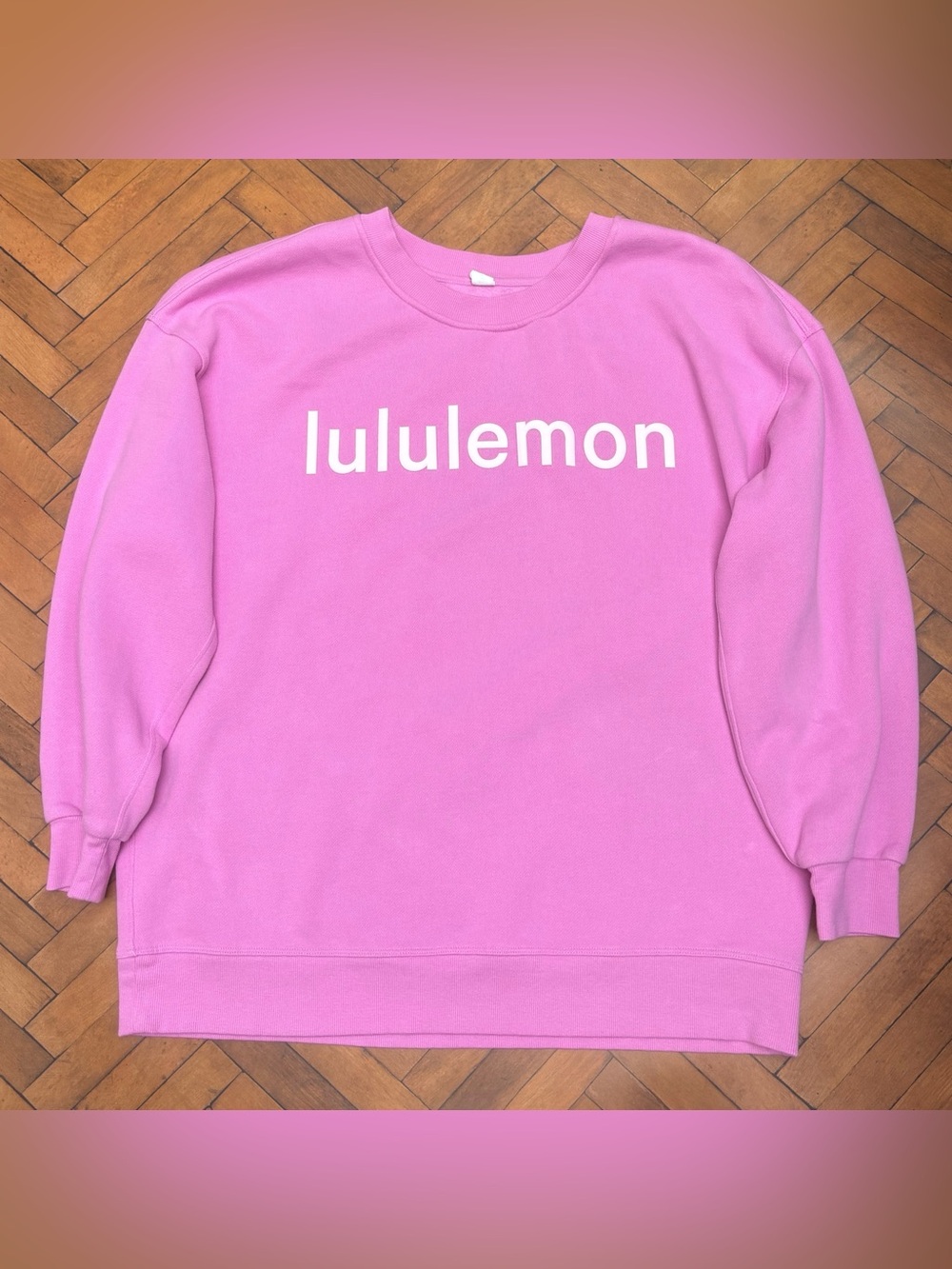 Lululemon Perfectly Oversized Crew In Dahlia Mauve Size 10